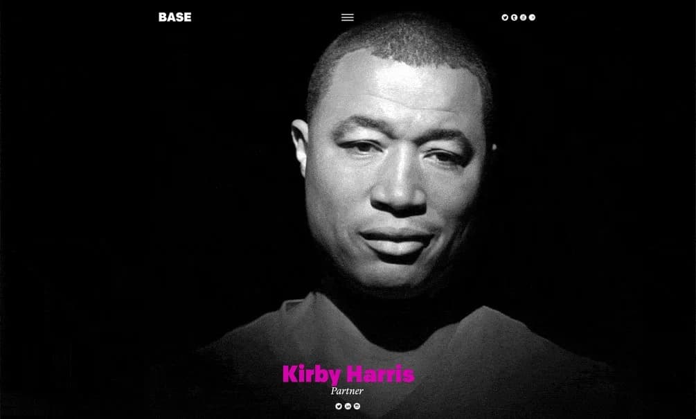 BASE team page portrait for Kirby Harris.