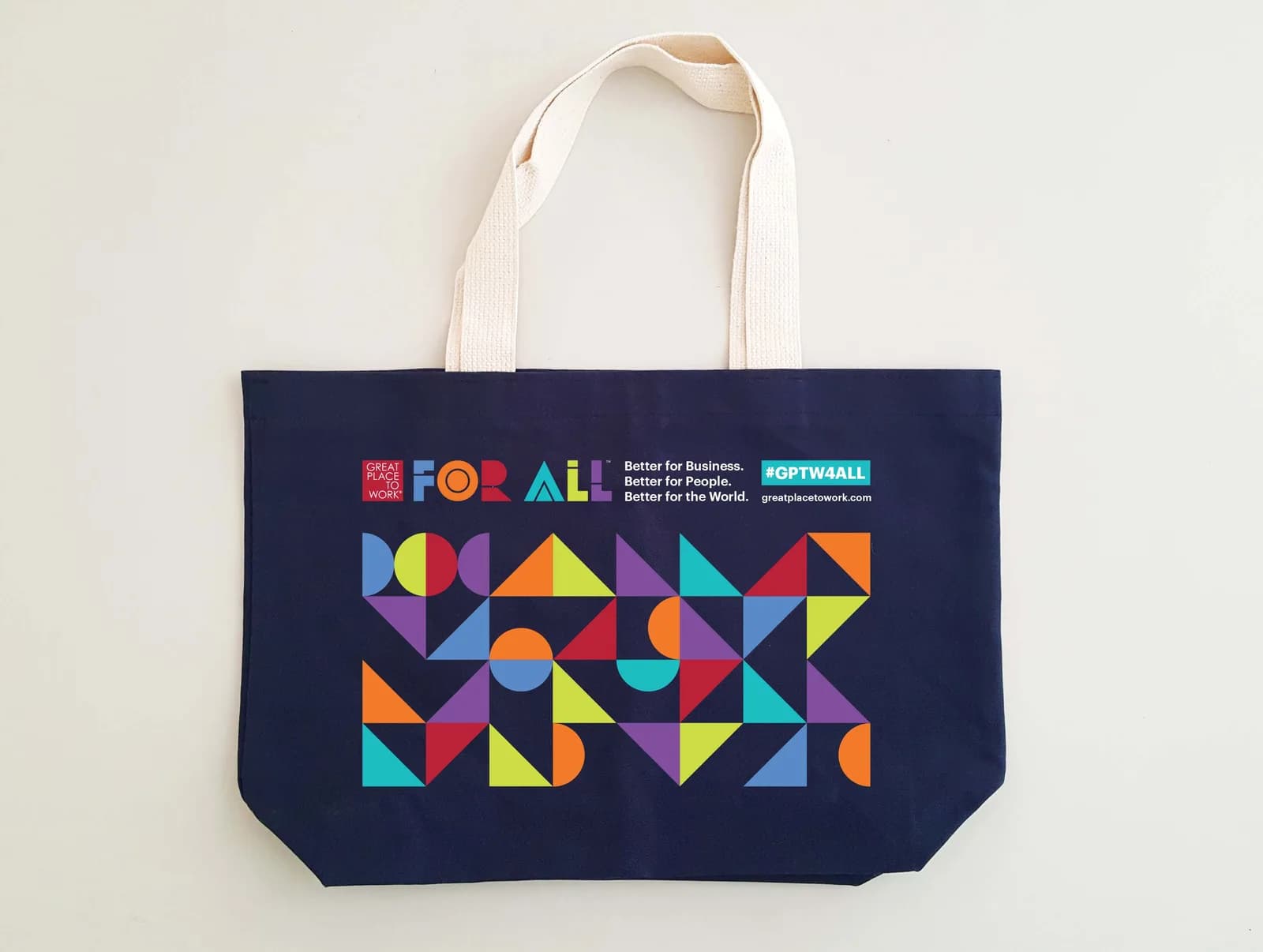 GPTW Chicago For All tote, front.