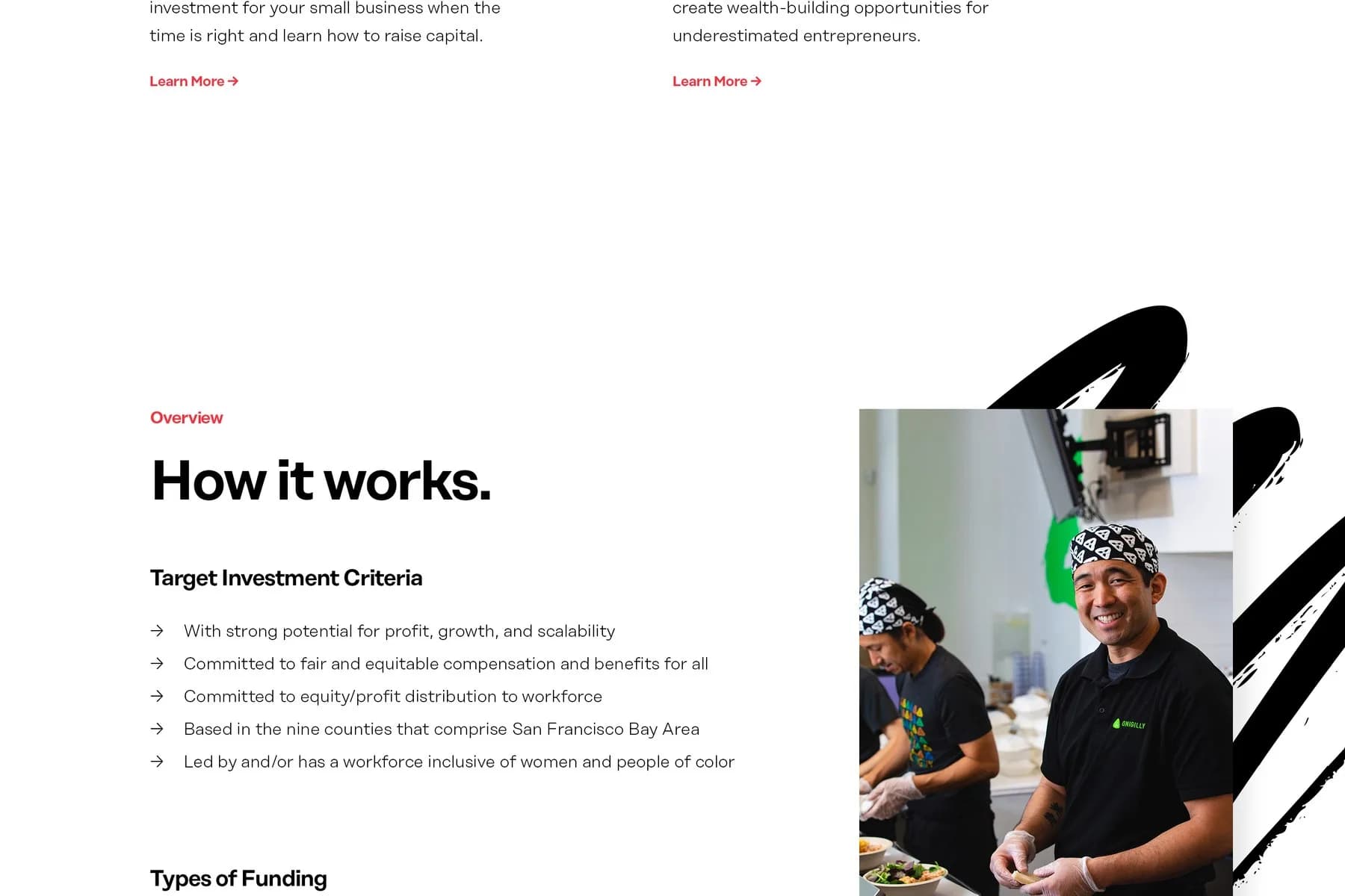ICA website investment page applying the 2019 identity system.